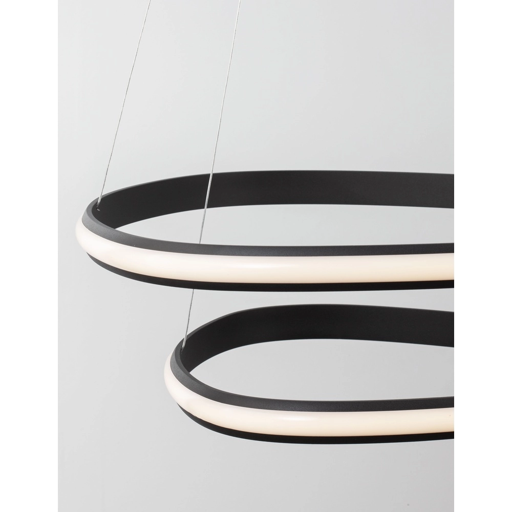 Design hanglamp Aries zwart Ø 59cm Lyora 5212017419835