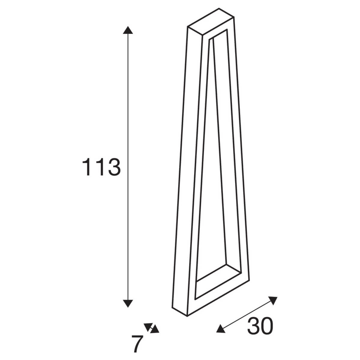Moderne padverlichting Bookat SLV 4024163256933