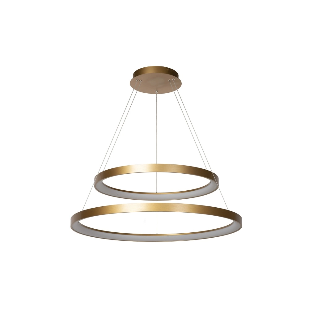 Gouden hanglamp Vidal Ø 78cm strak design Premium by Lucide 5411212460929