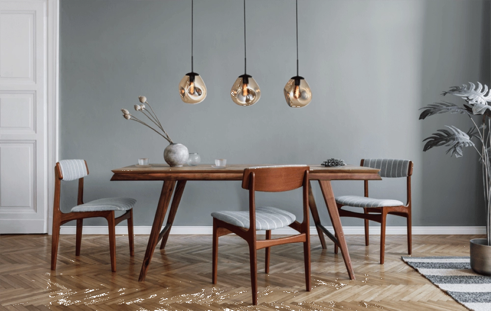 Glazen hanglamp Lava 3x goud glas Ø 24cm Masterlight 8718121286051