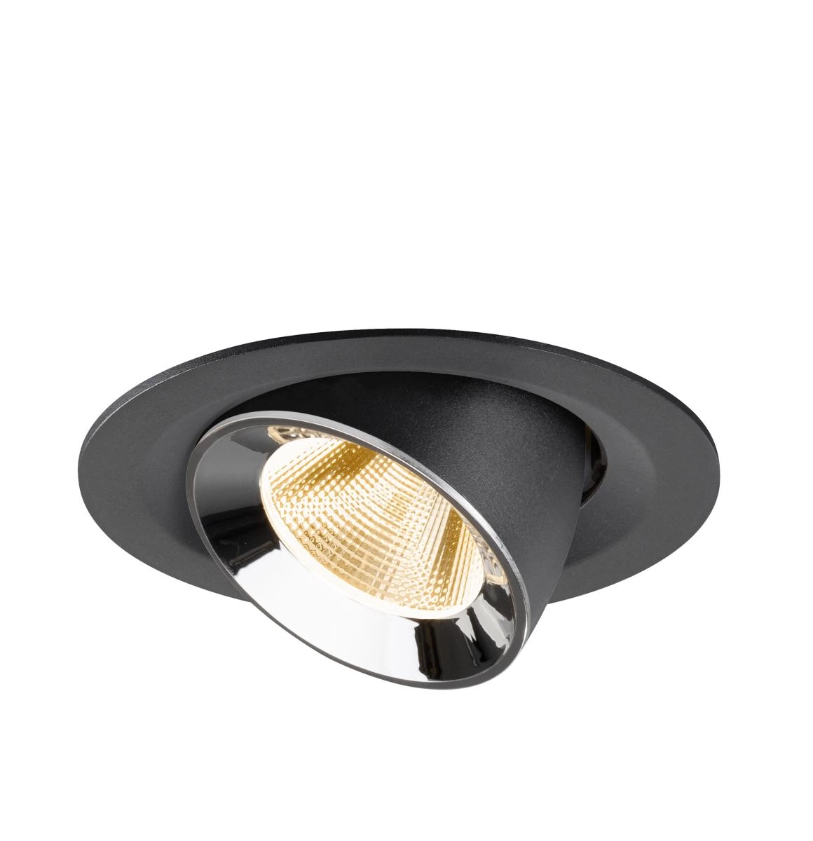 Inbouwspot Numinos Gimble M zwart/chroom 2700K - 20gr SLV 4024163312110