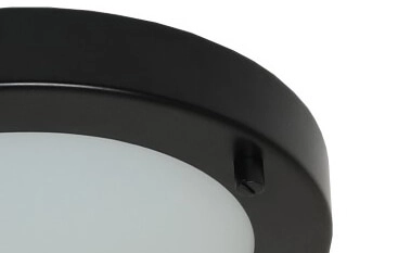 Led plafonnière Yuca Ø 18cm zwart Artdelight 8719831735266