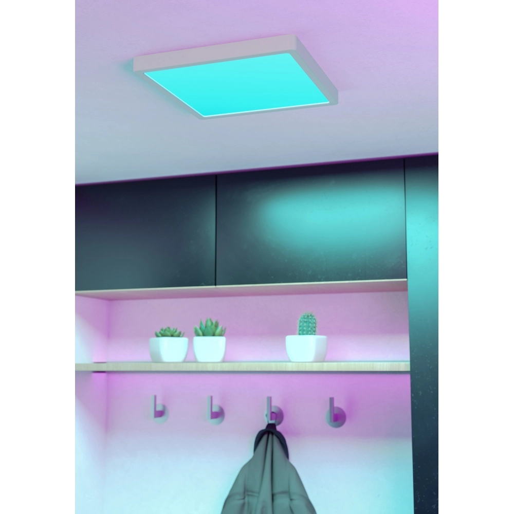 Plafonnière IP44 Fueva 6-Z vierkant - wit - 29,5x29,5cm Eglo 9008606330584