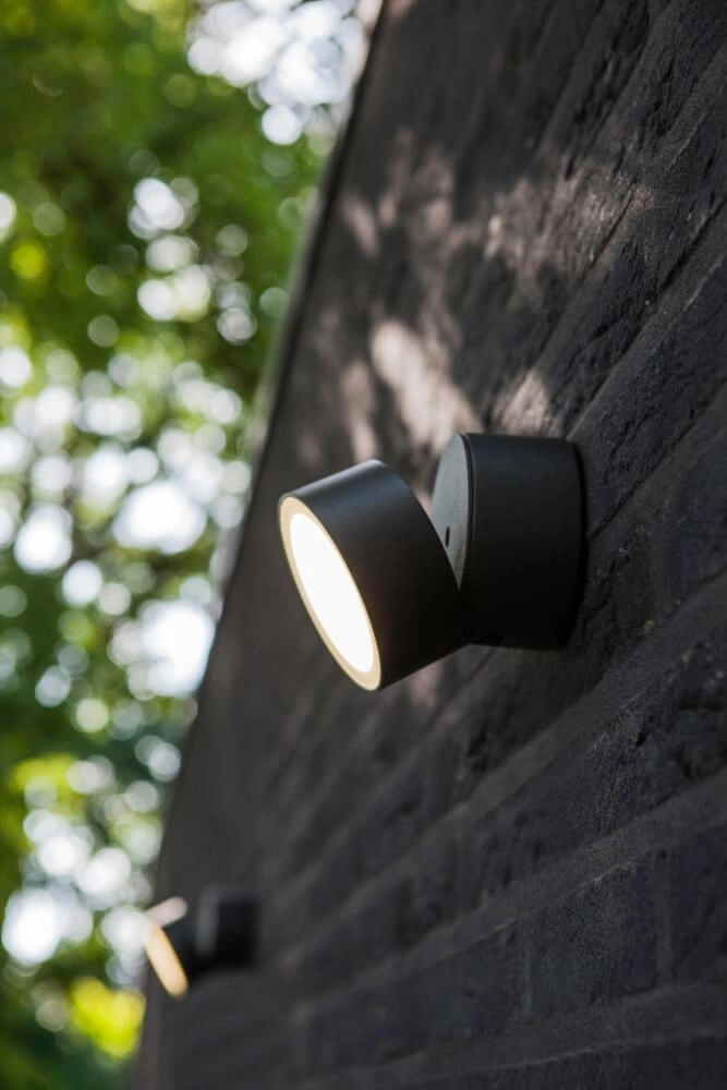 Richtbare wandlamp Trumpet antraciet 900lm Lutec 6939412027500