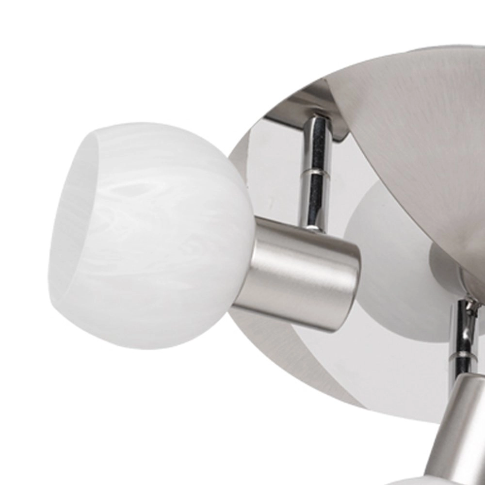 Plafondlamp spots Antibes 3-lichts nikkel mat Trio 4017807353600