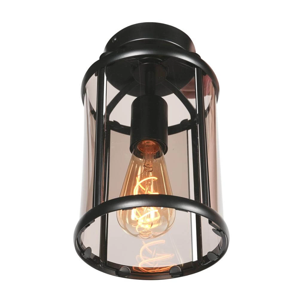 Klassieke plafondlamp Pimpernel zwart Steinhauer 8712746174212