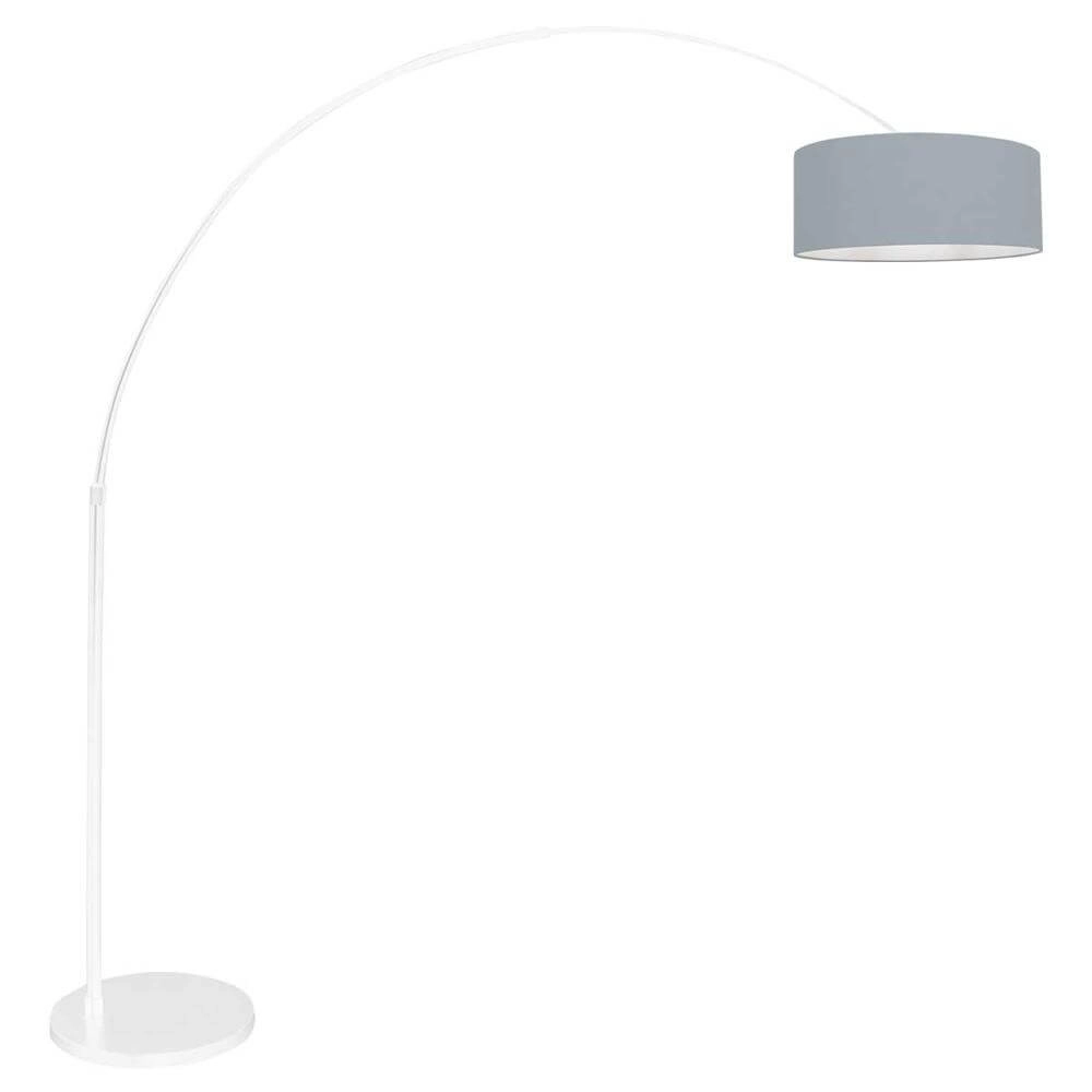 Booglamp Sparkled light wit met lichtblauwe kap Booglamp Sparkled light wit met lichtblauwe kap