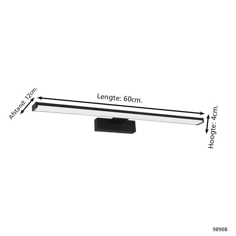 Spiegellamp Pandella 1 badkamer - IP44 - 60cm Eglo 9002759989088