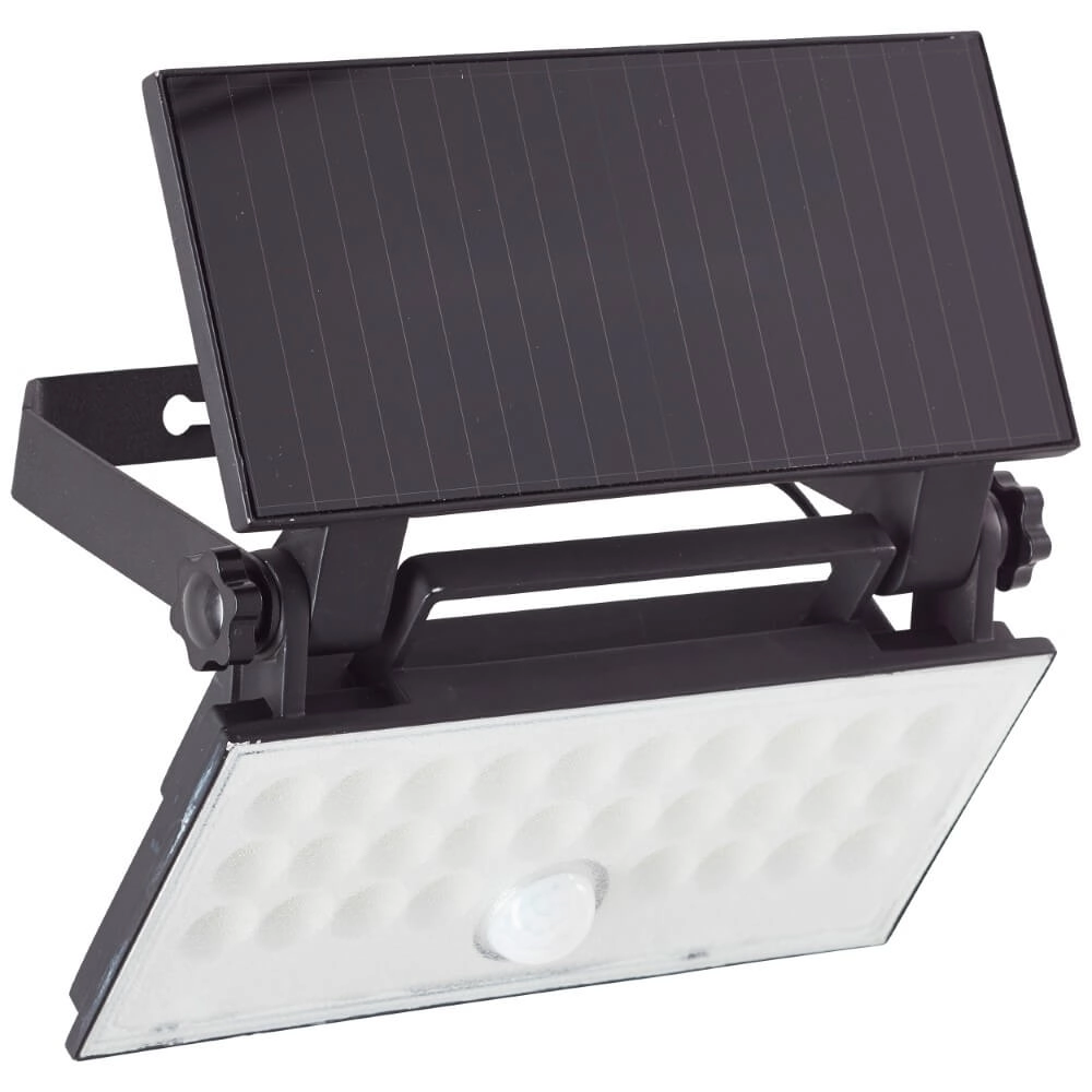 Zwarte muurlamp Luton solar Brilliant 4004353437793