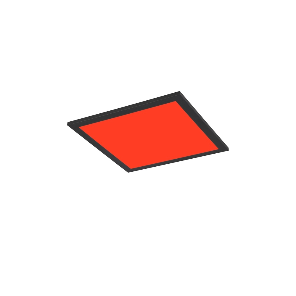 Plafonniere Beta vierkant 29,5cm zwart Trio 4017807600728