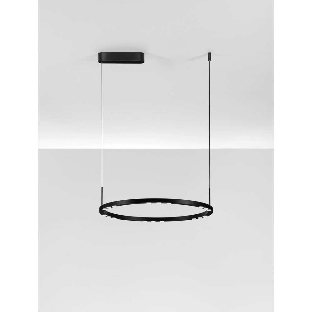 Sleek pendant lamp Lunette black Ø 660cm Lyora 5212017465191