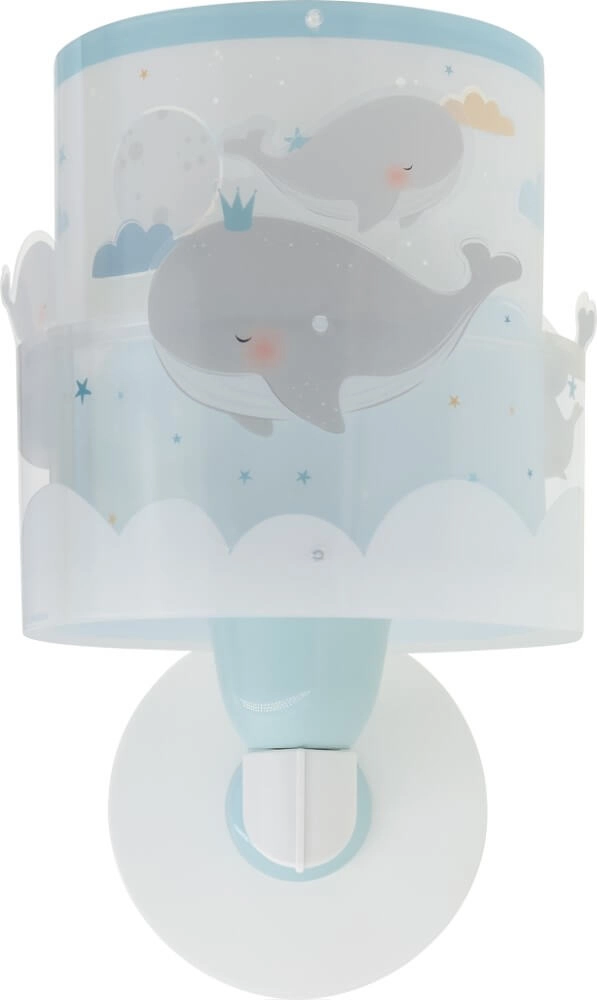 Blauwe wandlamp Whale Dalber 8420406001845