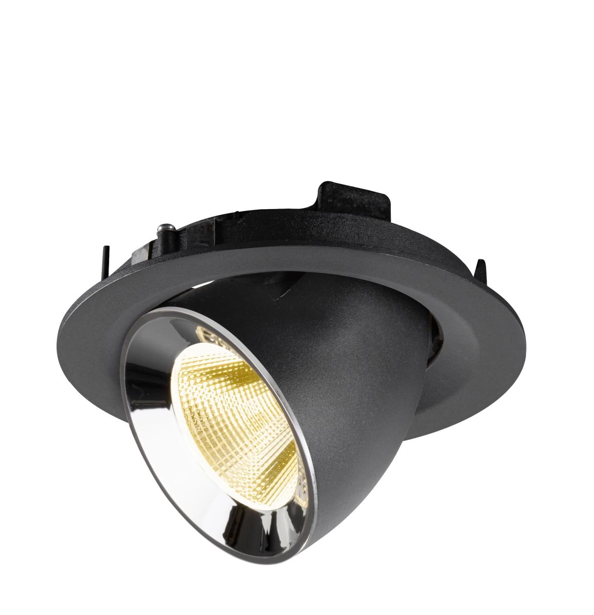 Inbouwspot Numinos Gimble M zwart/chroom 3000K - 20gr SLV 4024163311939