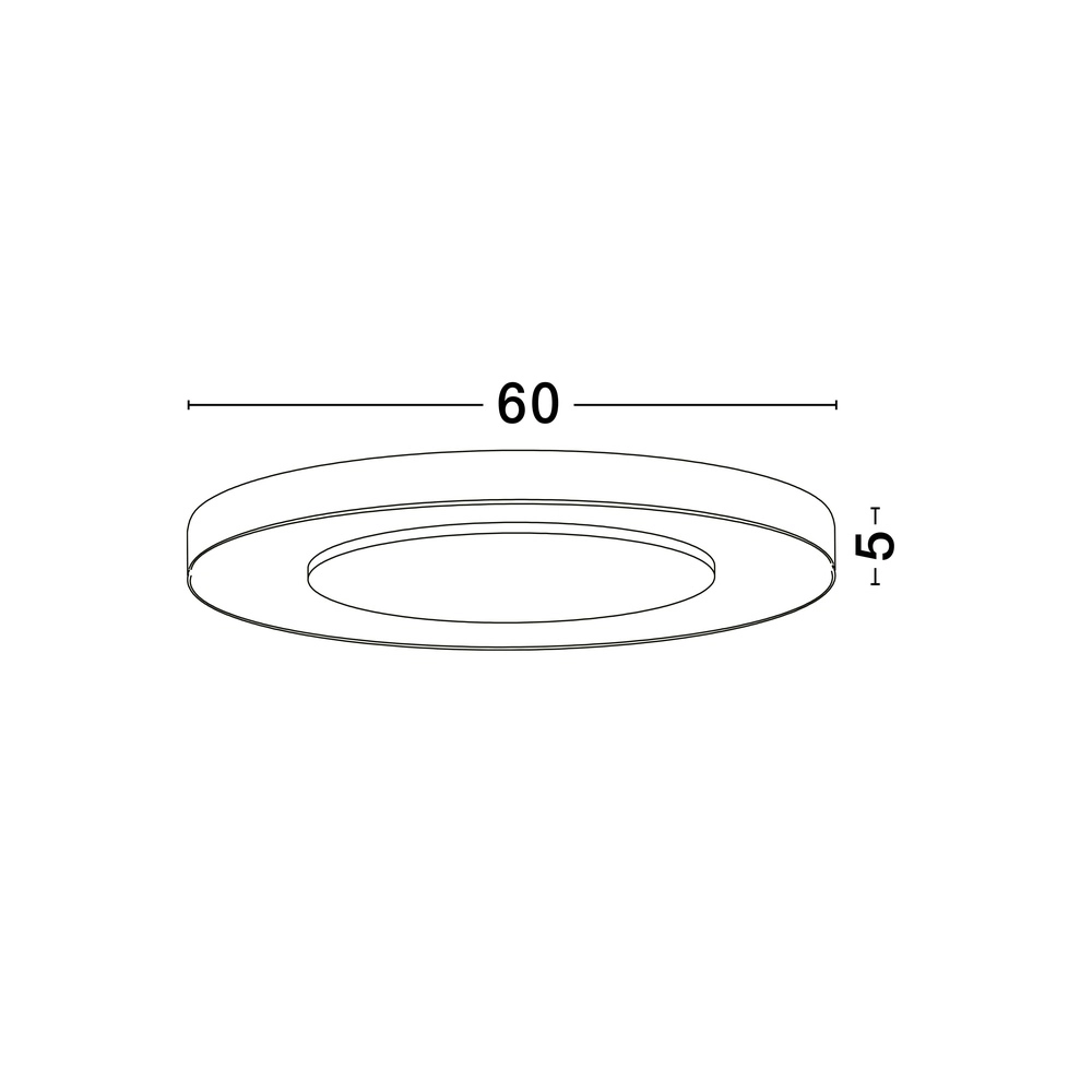Plafondlamp Pada wit Ø 60cm Lyora 5212017463296