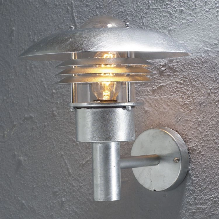 Landelijke wandlamp Modena Up 27cm zinkgrijs KonstSmide 7318307300321