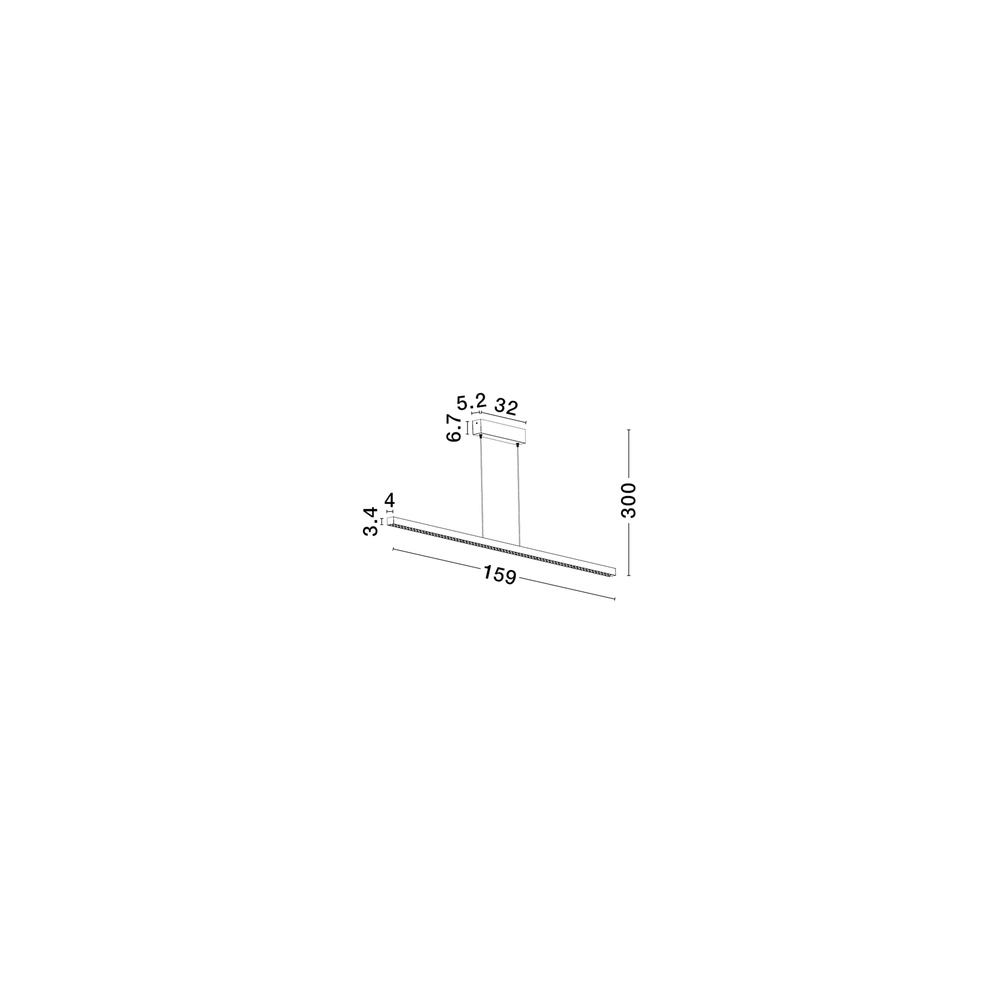 Rechte hanglamp Deos wit Lyora 5212017463753